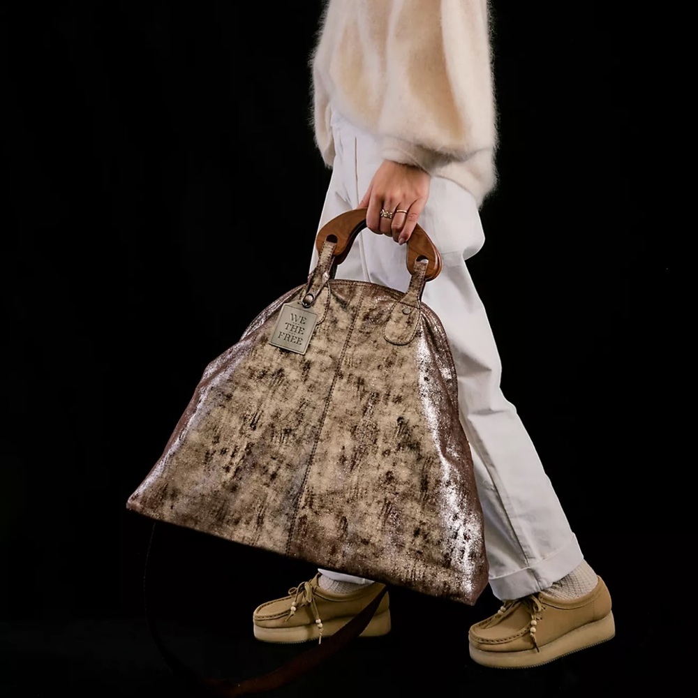 We The Free Pyrite Willow Tote (FREE PEOPLE) NEW WITH TAGS! SOLD OUT - Picture 3 of 9